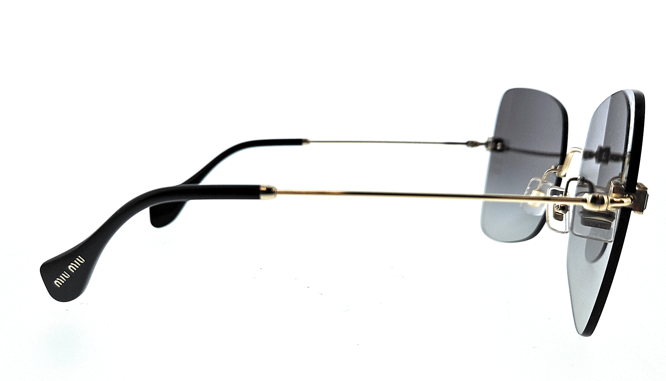 Miu Miu 0MU 50WS ZVN5D1 Pale Gold Tone Butterfly Sunglasses - Picture 4 of 7